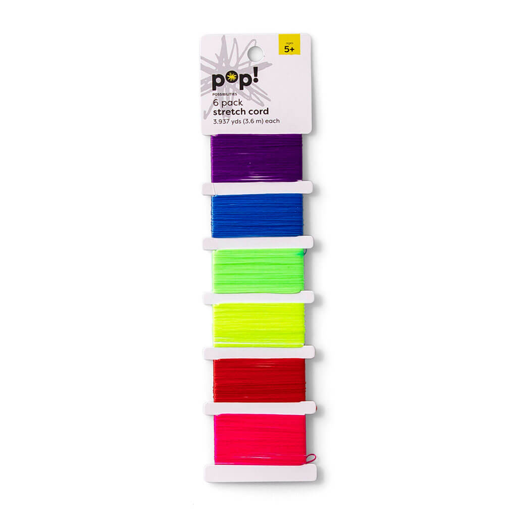 POP! Stretch Cords Rainbow 6pk