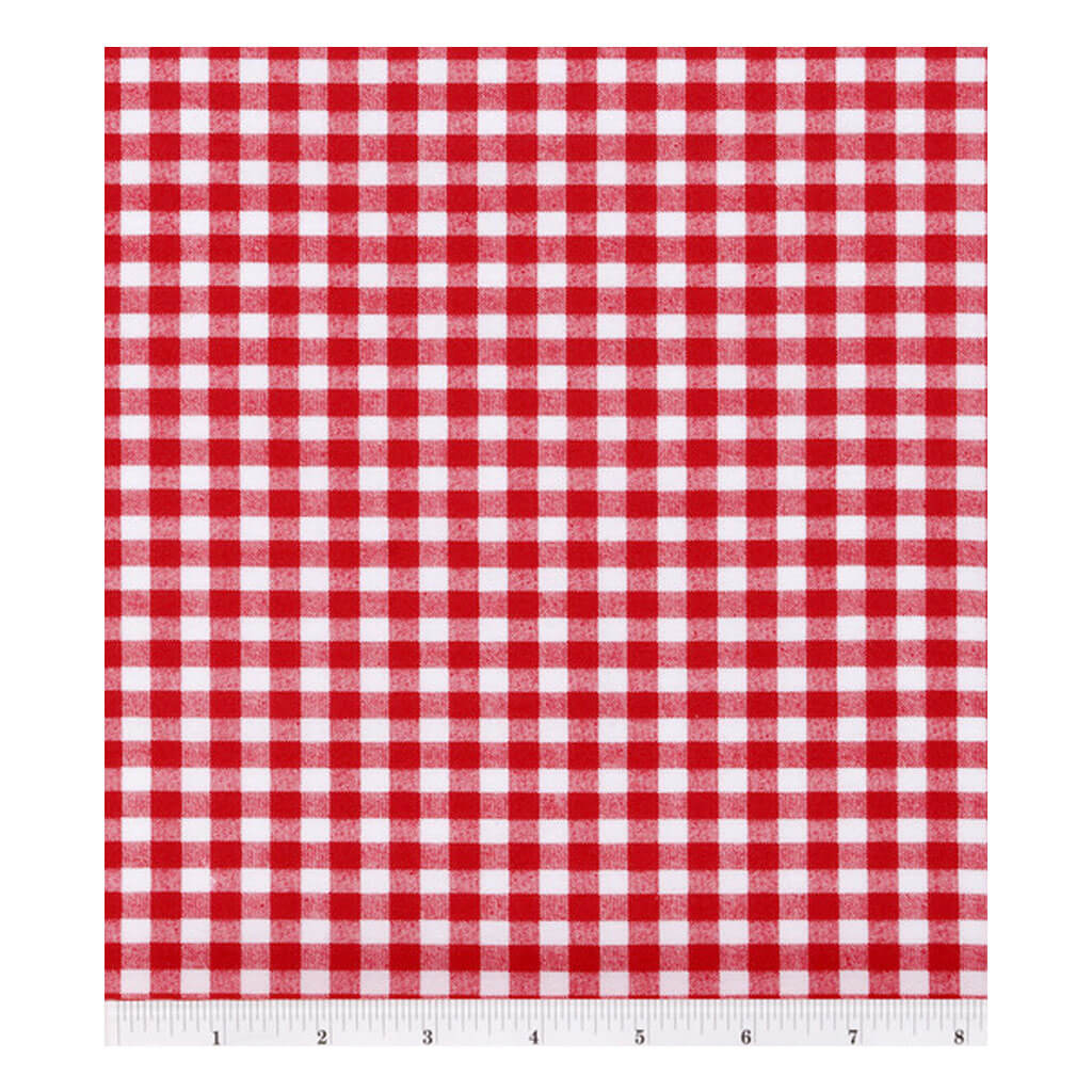 Calico Cotton Fabric Large Check