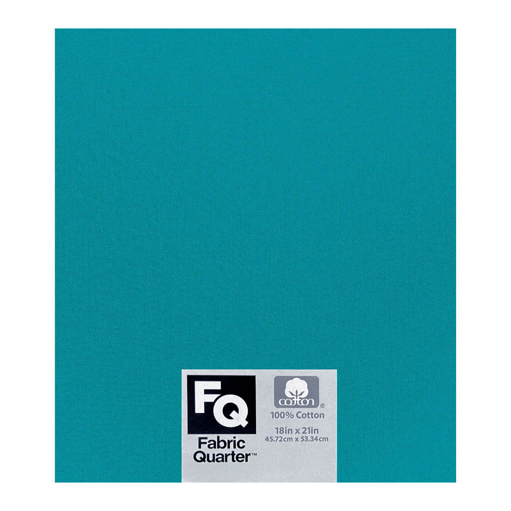 Aqua 1 Piece Cotton Fabric Quarter