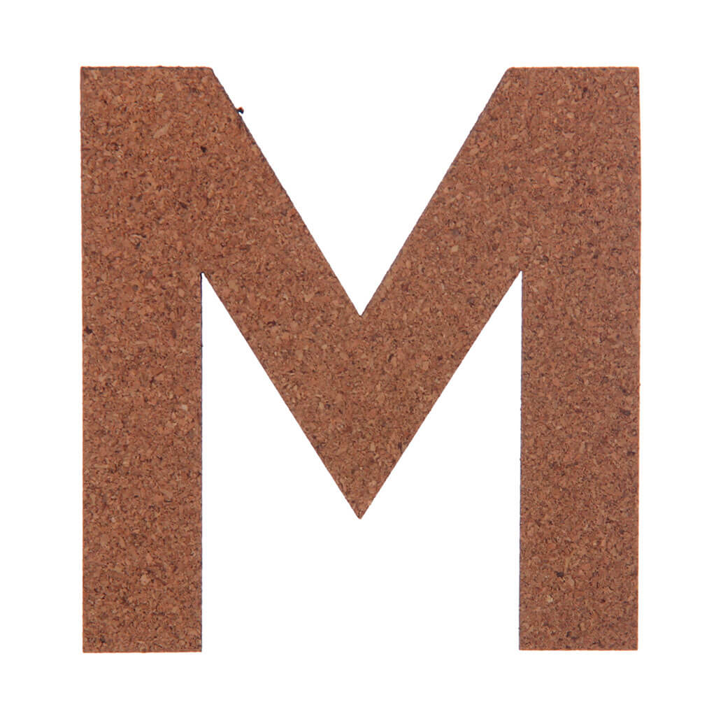 Cork Sans Serif Letters &amp; Symbols Uppercase M