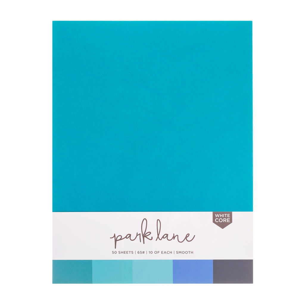 Blue Smooth Cardstock Paper Pack 50 Sheet 8.5in x 11in