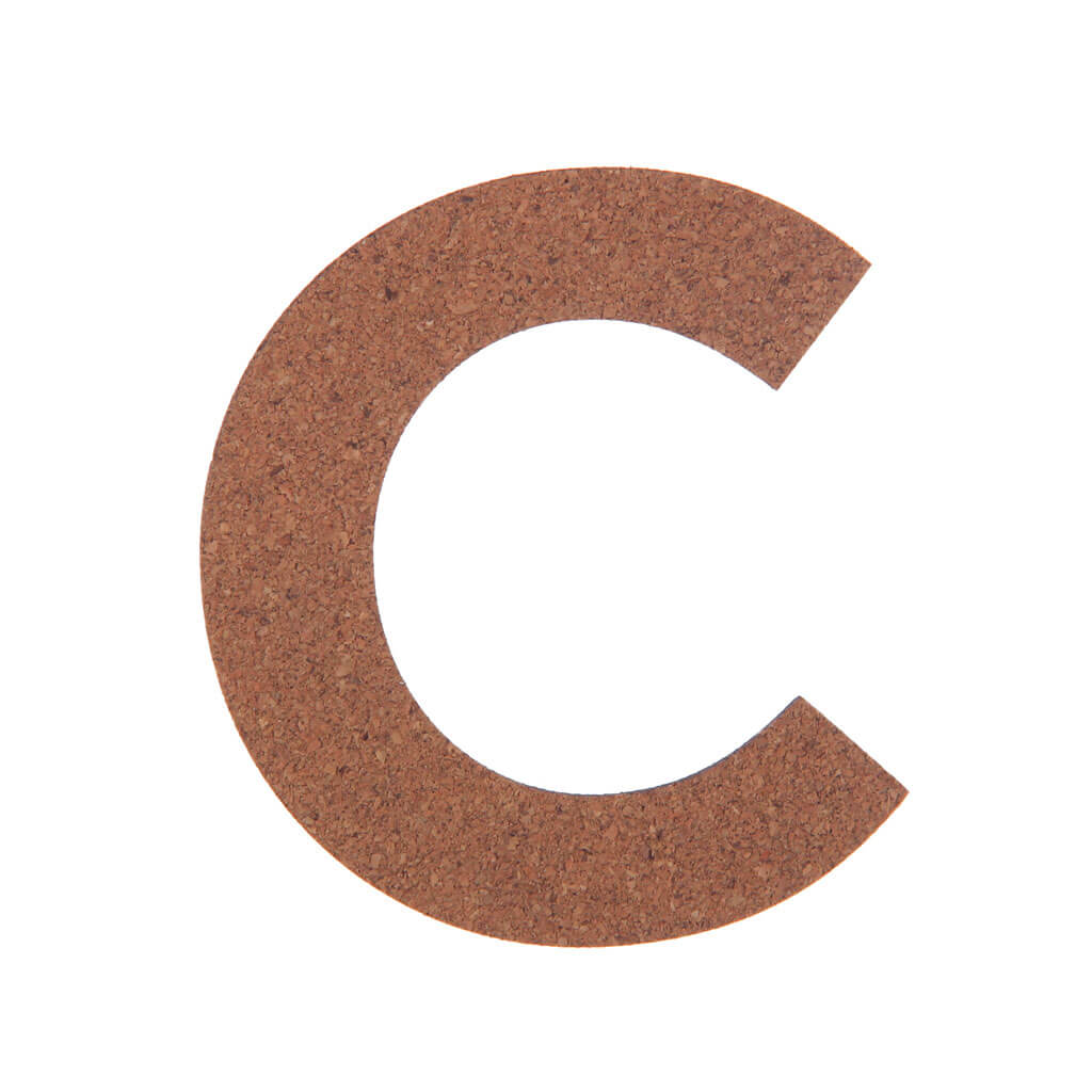 Cork Sans Serif Letters &amp; Symbols Uppercase C