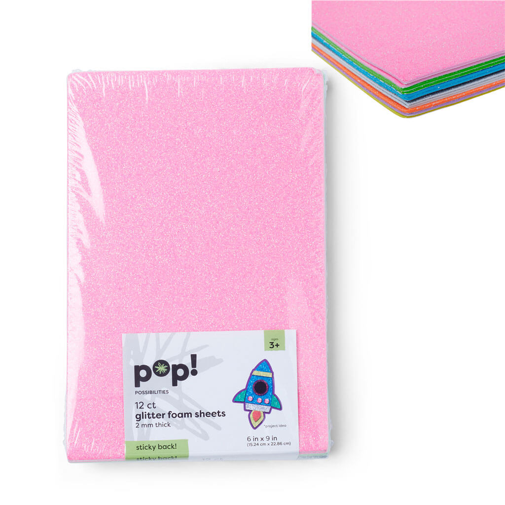 POP! Value Pack New Glitter Adhesive 6in x 9in 2mm