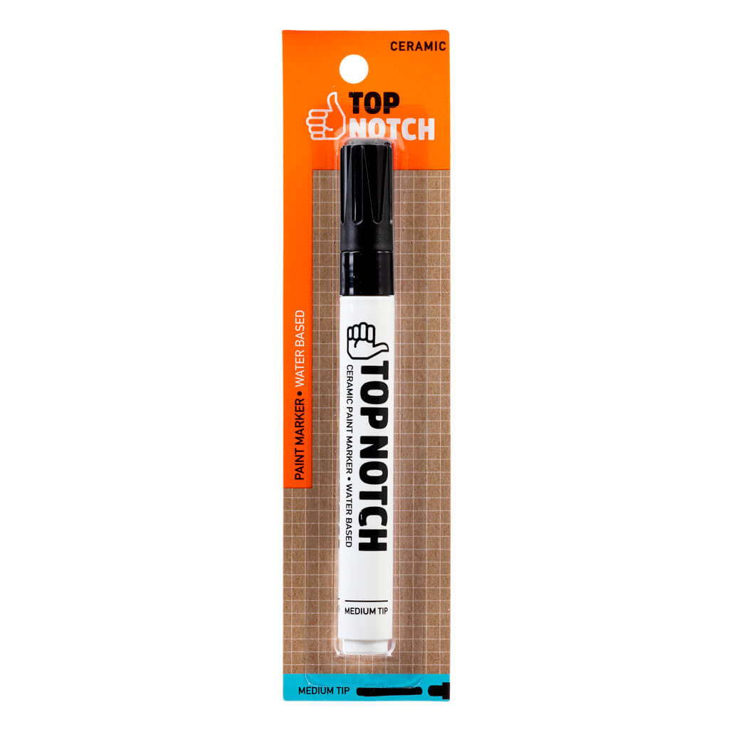 Black Medium Tip Water Based Ceramic Paint Marker