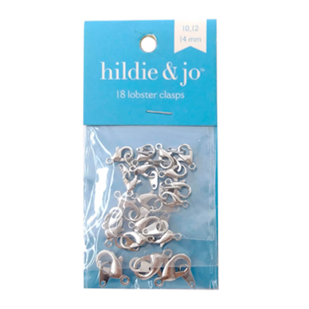 Silver Metal Lobster Clasps 18ct