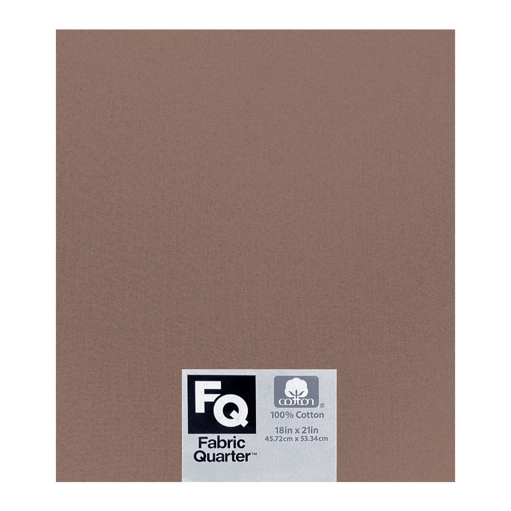 Taupe 1 Piece Cotton Fabric Quarter