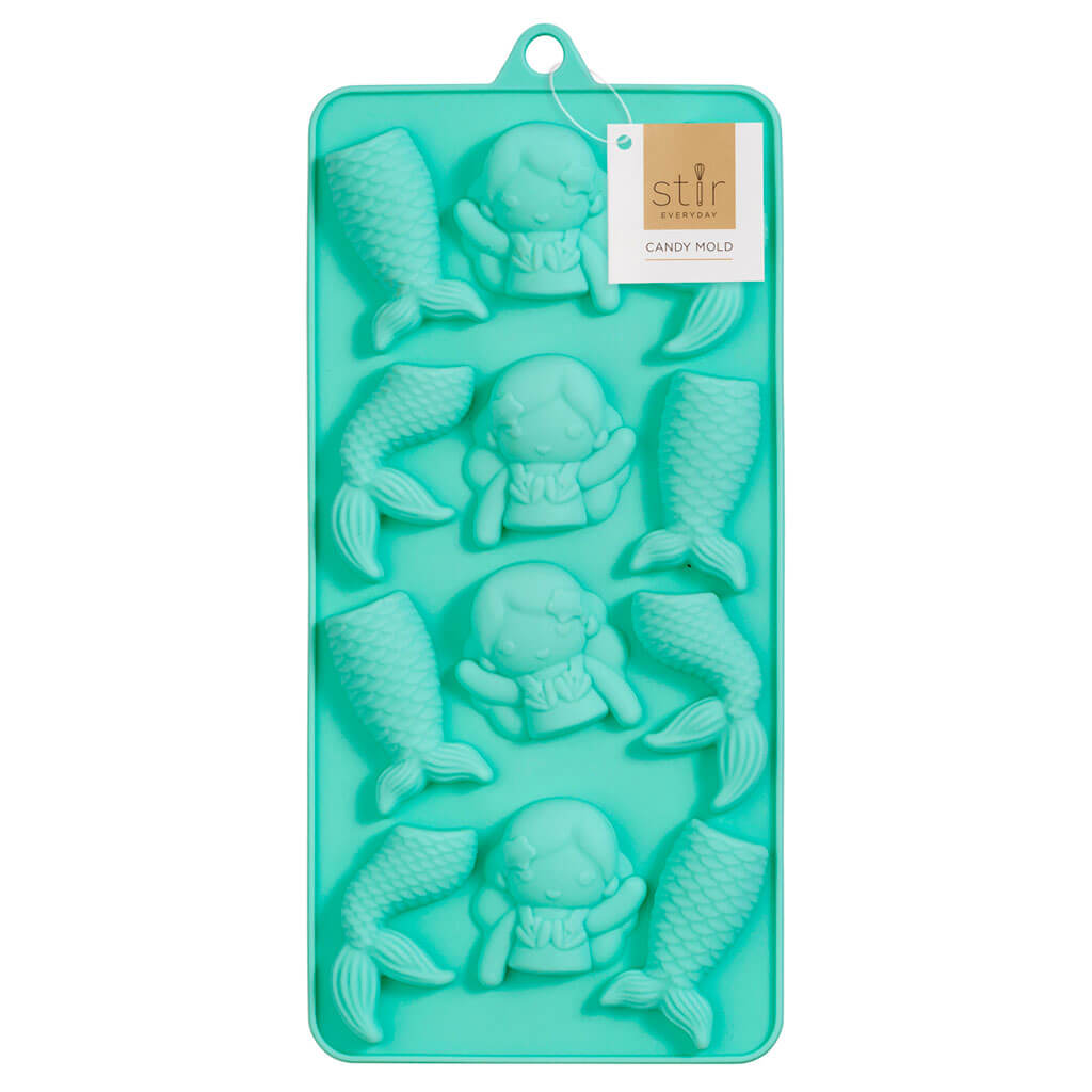 Silicone Mermaid Candy Mold 4in x 9in