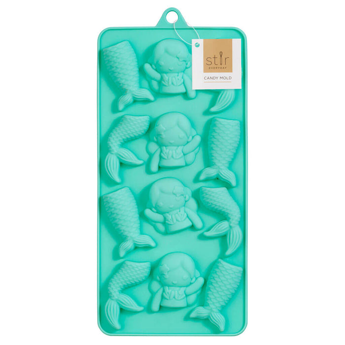 Silicone Mermaid Candy Mold 4in x 9in