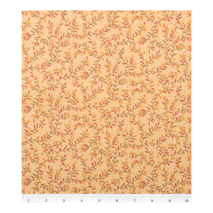 Keepsake Calico Cotton Fabric Gold Vines