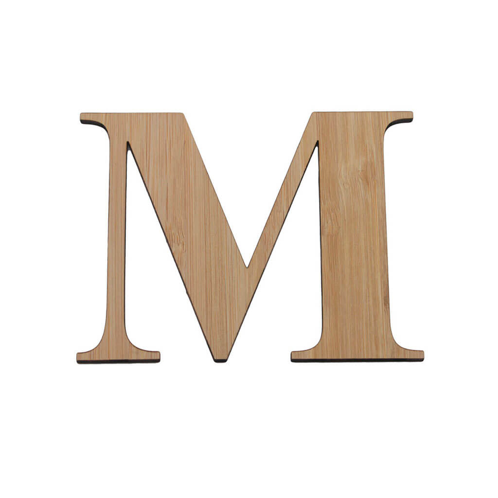 Bamboo Serif Letters &amp; Numbers Uppercase M
