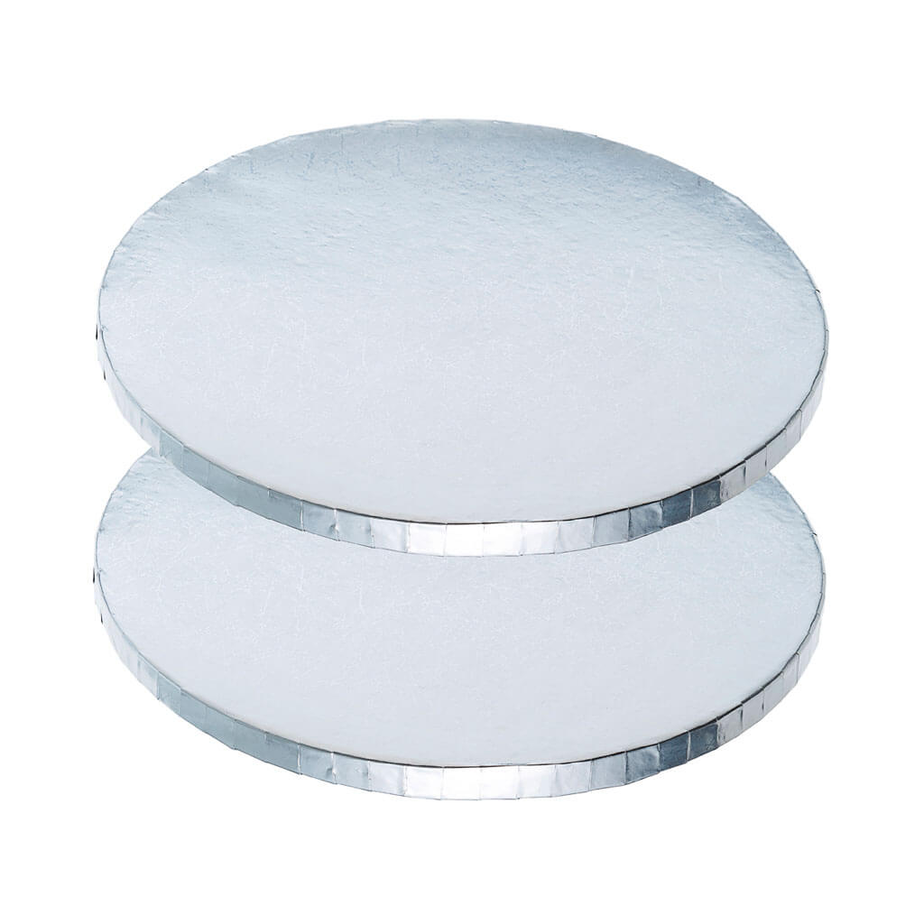 Silver Round Cake Boards 2pk 10in