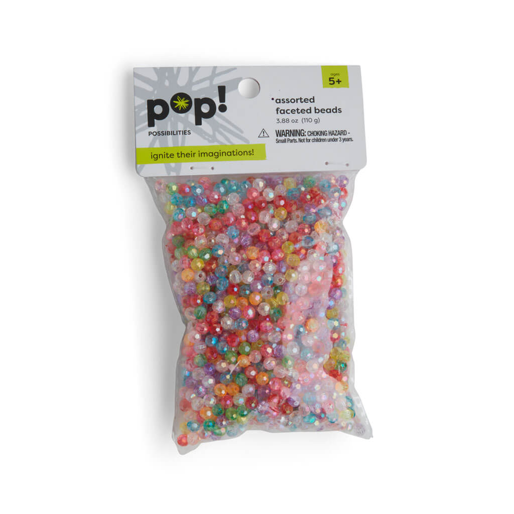 POP! Faceted Beads Iridescent 5mm x 5mm