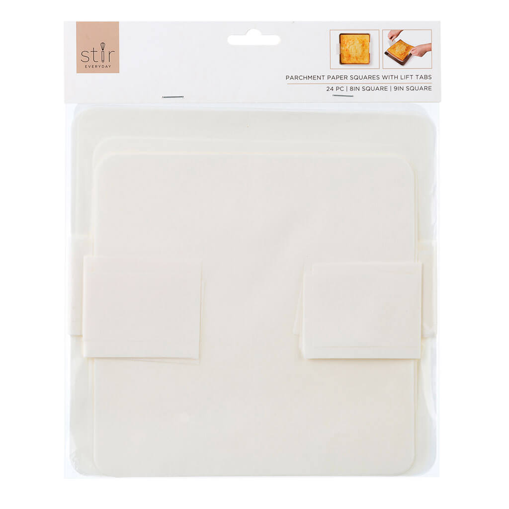 Pre Cut Parchment Paper Squares with Lift Tabs 24ct