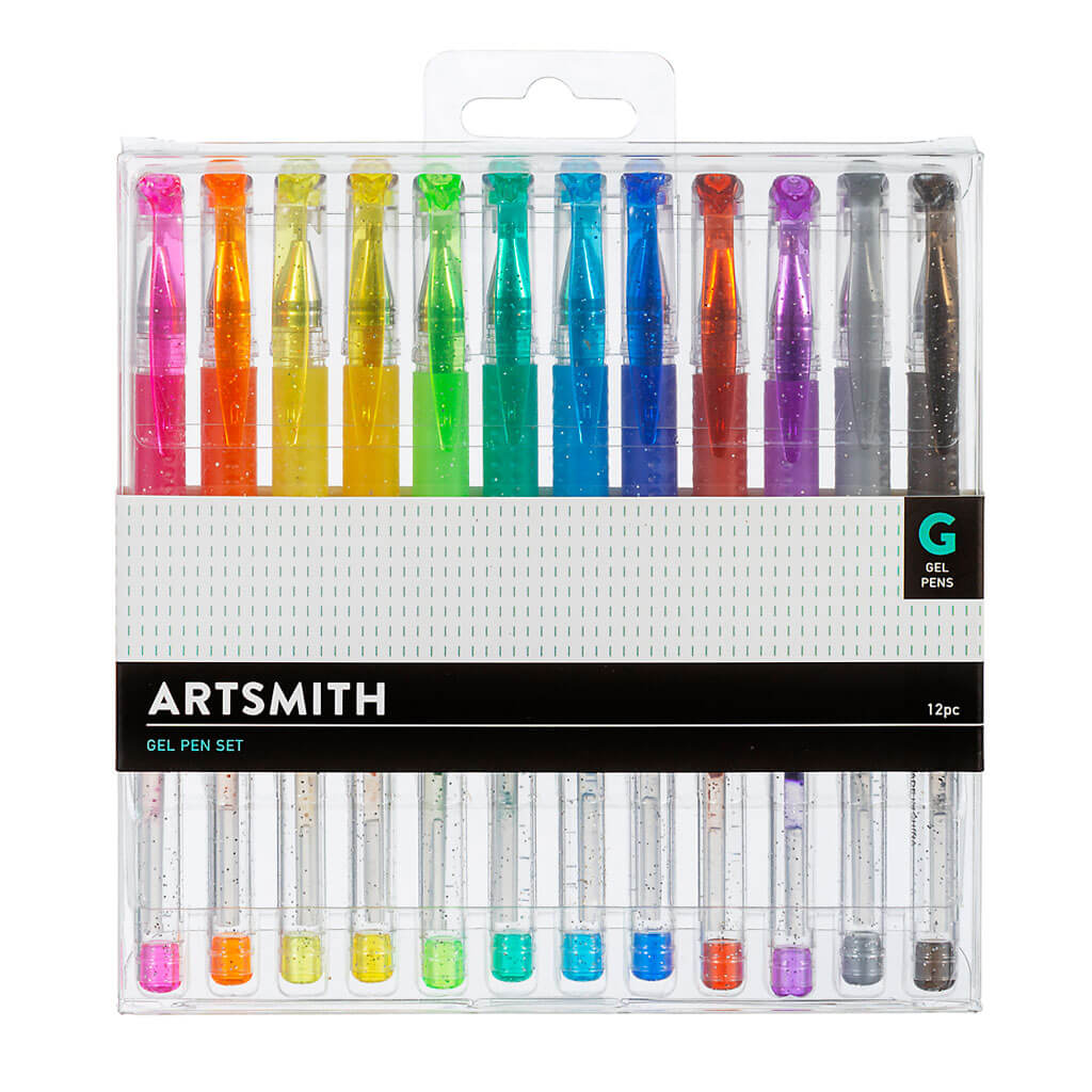 Multi Color Glitter Gel Pens 12ct