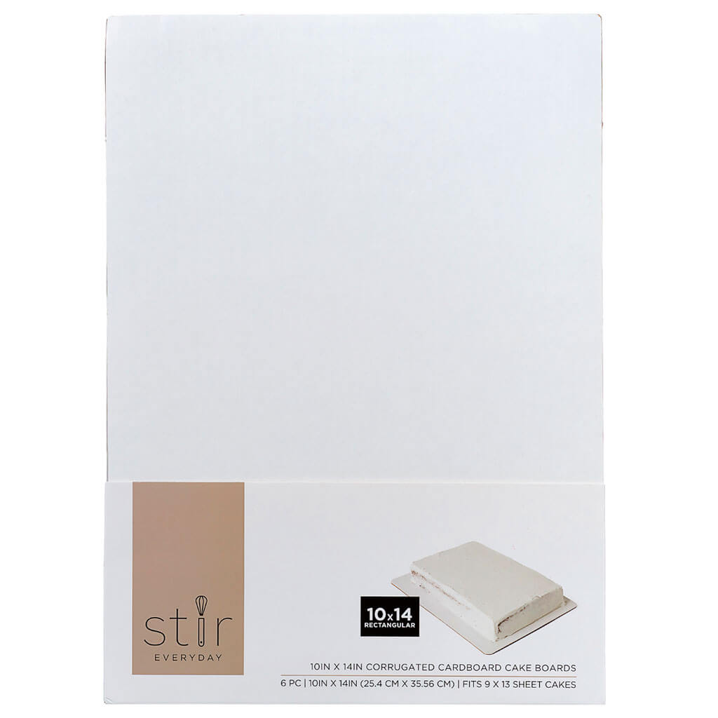 Corrugated Cardboard Cake Boards 6pk 10in x 14in