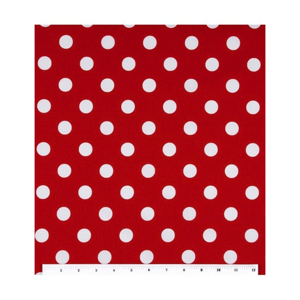 Keepsake Calico Cotton Fabric Large Dots On Lipstick