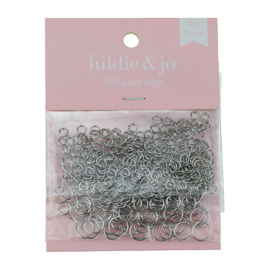 Silver Metal Jump Rings 450ct