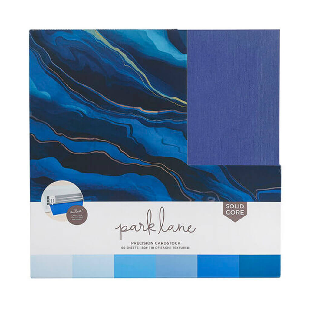 Blue Precision Cardstock Paper Pack 60 Sheet 12in x 12in