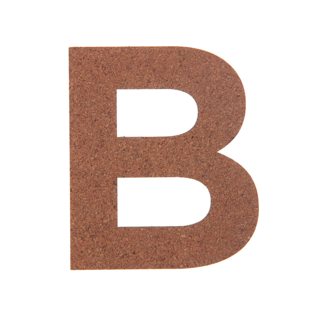 Cork Sans Serif Letters &amp; Symbols Uppercase B