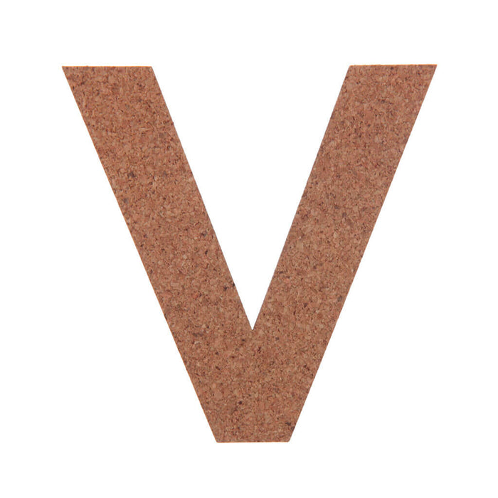 Cork Sans Serif Letters & Symbols Uppercase V