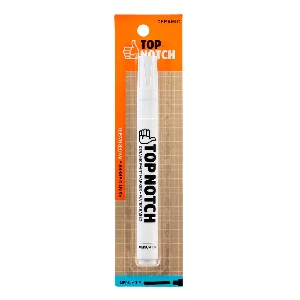 White Medium Tip Water Based Ceramic Paint Marker