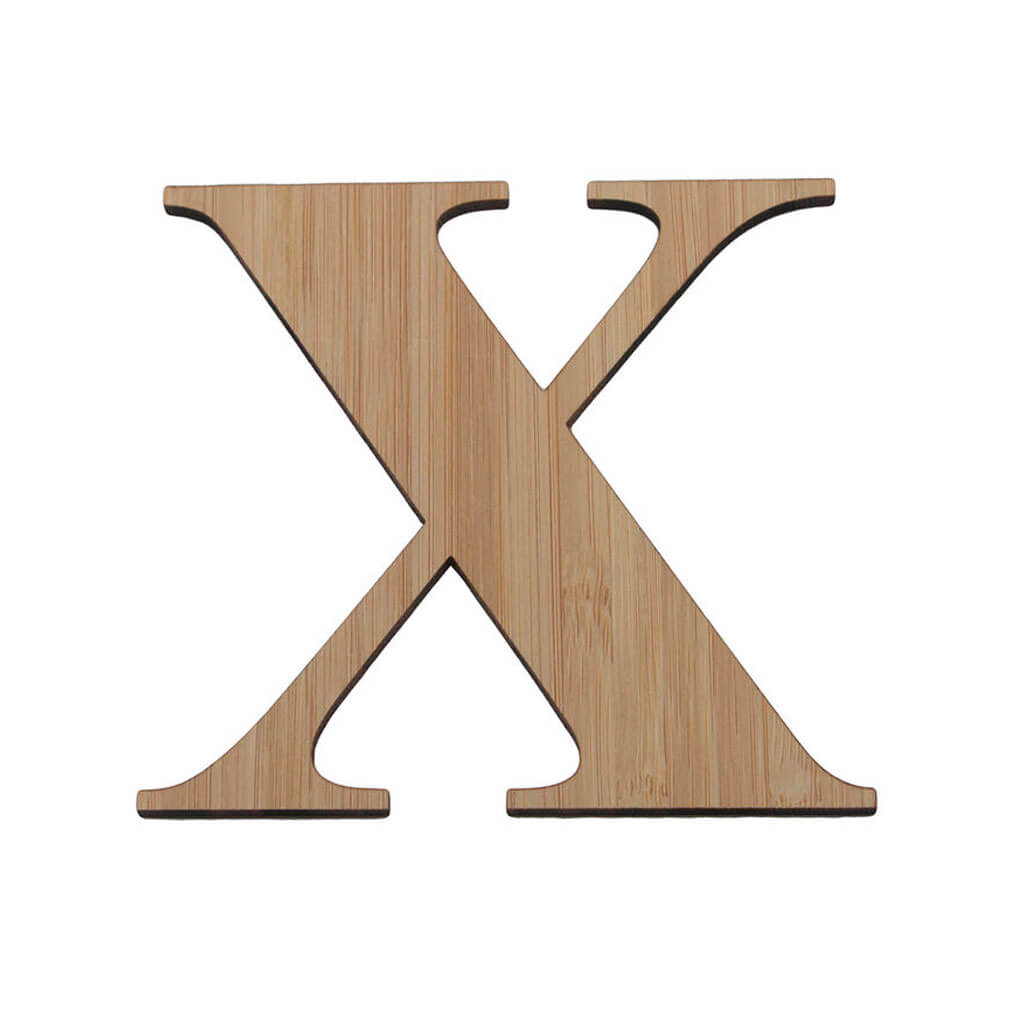 Bamboo Serif Letters &amp; Numbers Uppercase X