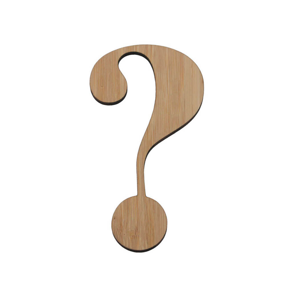 Bamboo Serif Letters &amp; Numbers Question Mark