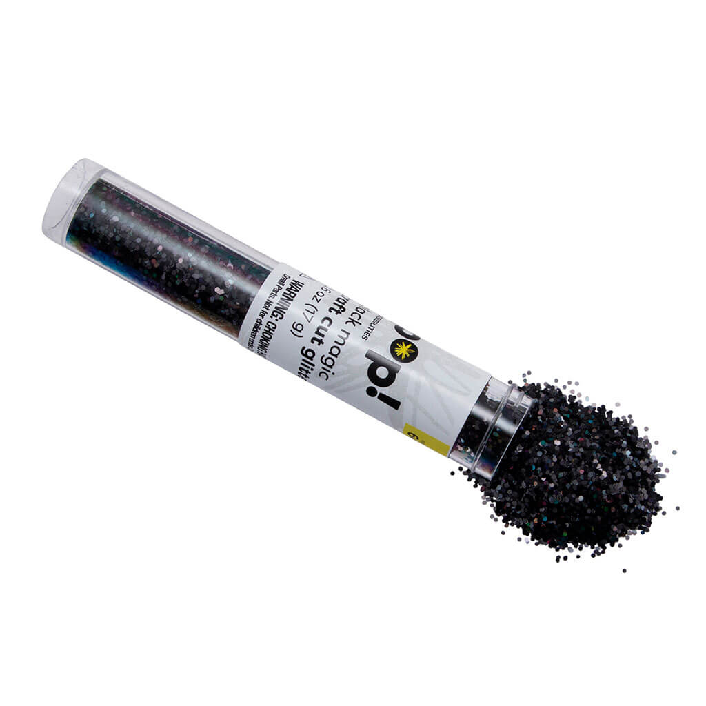 POP! Craft Cut Glitter Tube .6oz Black Magic