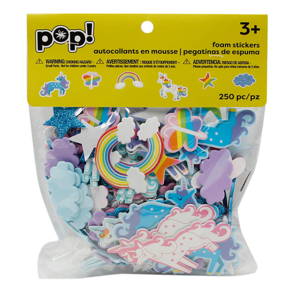 POP! Unicorn Foam Stickers Value Pack