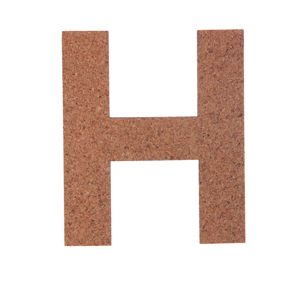 Cork Sans Serif Letters &amp; Symbols Uppercase H