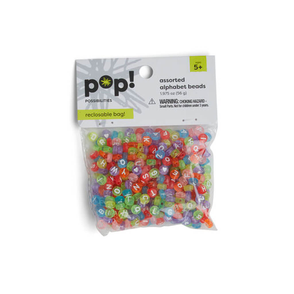 POP! Round Translucent Beads Alphabet 7mm