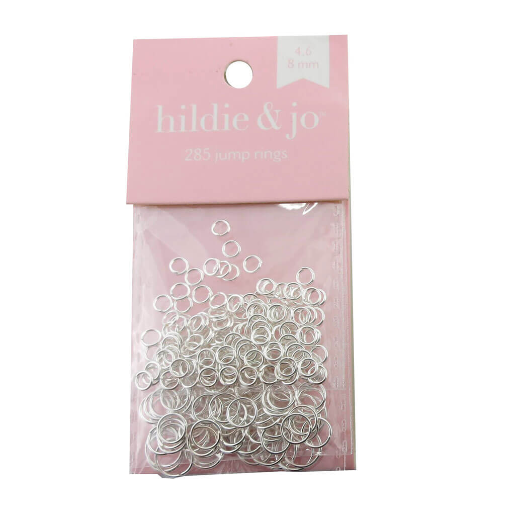 Shiny Silver Metal Jump Rings 285ct