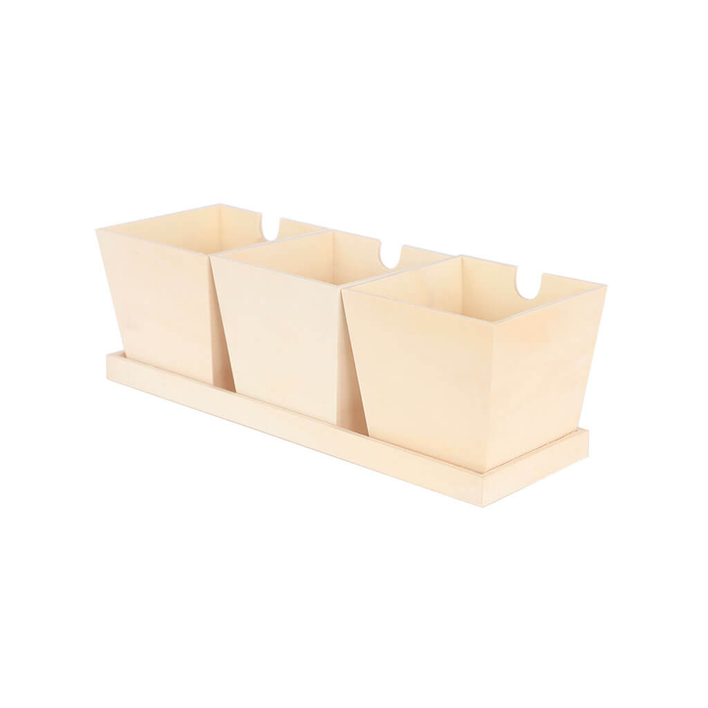 Unfinished Wood Planters