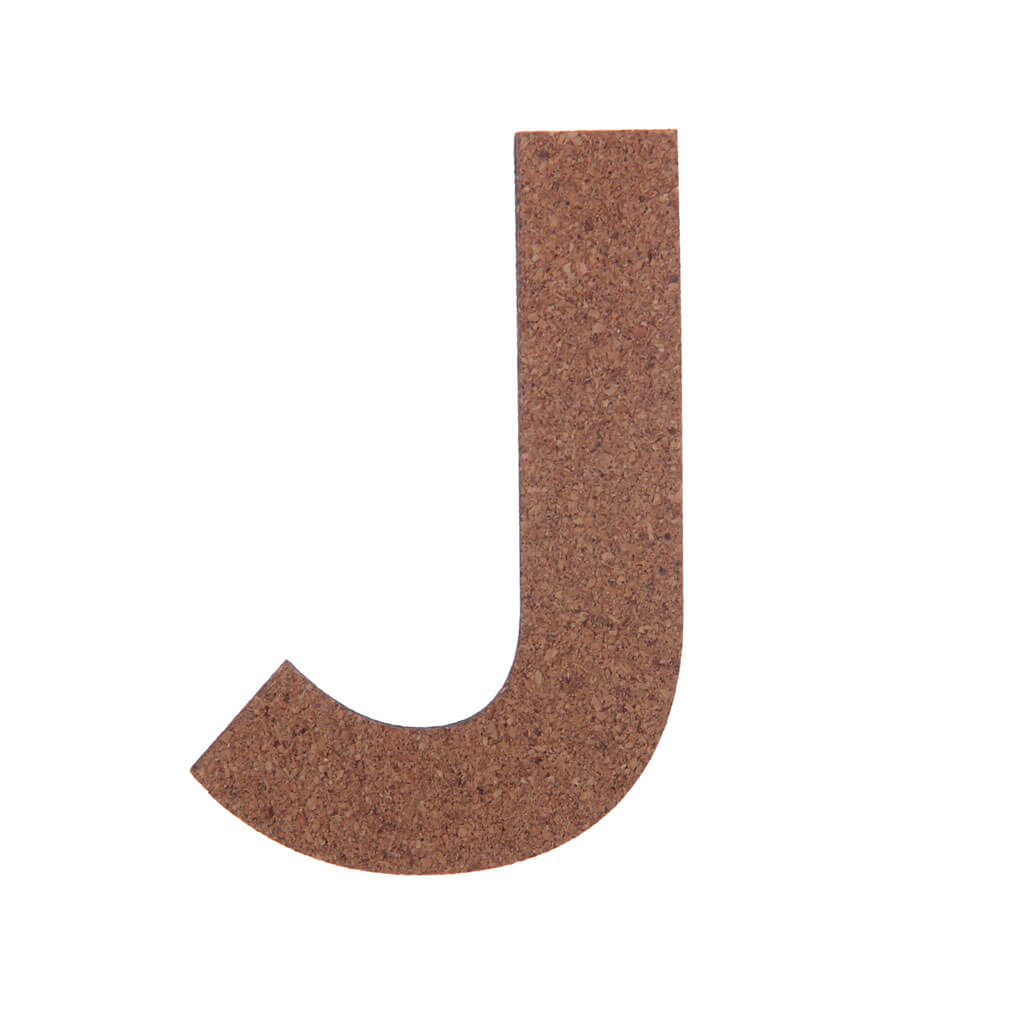 Cork Sans Serif Letters &amp; Symbols Uppercase J