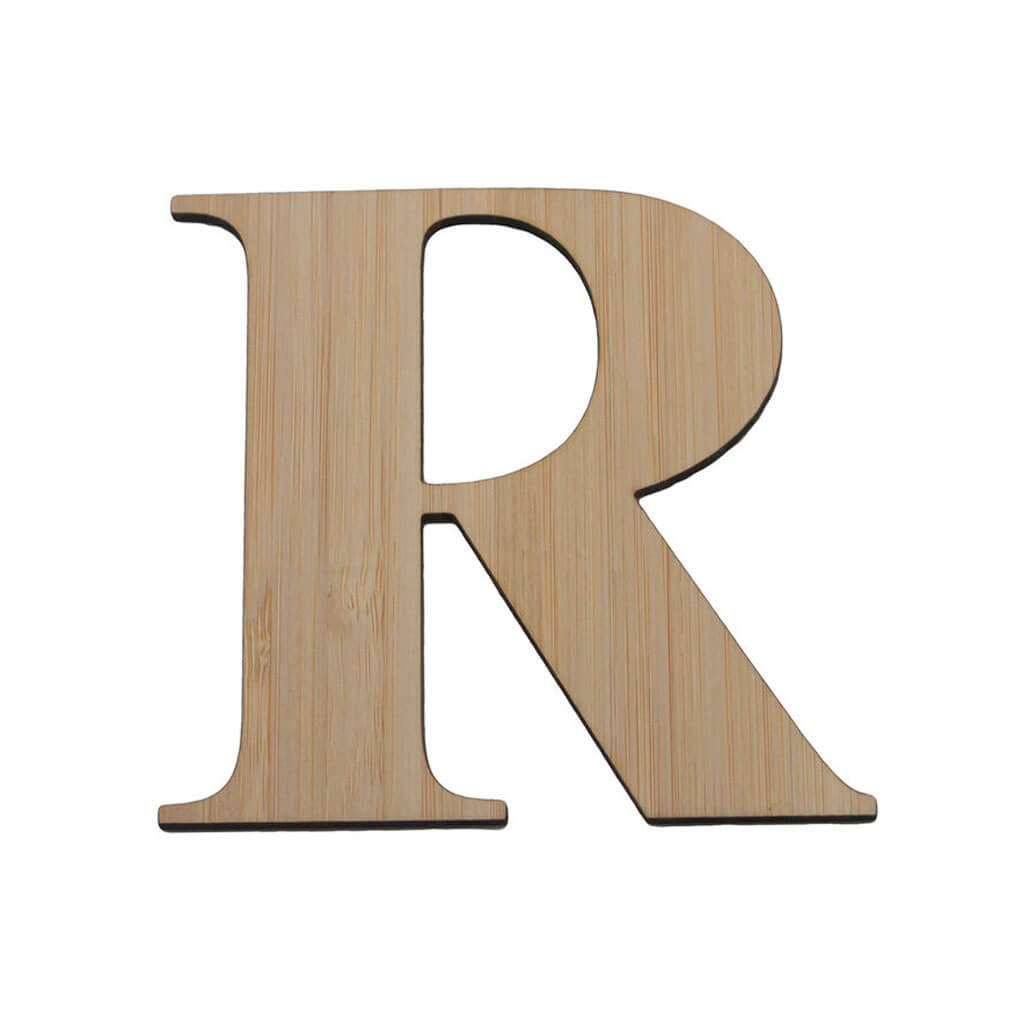 Bamboo Serif Letters &amp; Numbers Uppercase R