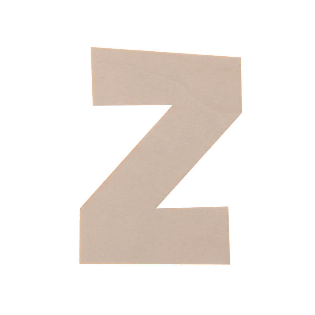 Wood Rounded Fun Sans Serif Letters Uppercase Z