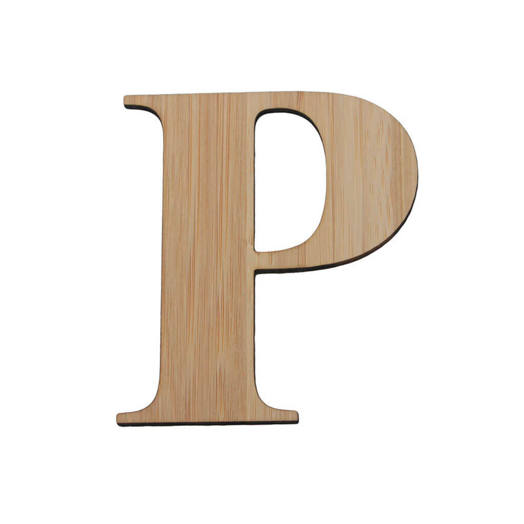 Bamboo Serif Letters &amp; Numbers Uppercase P