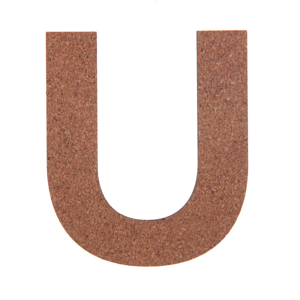 Cork Sans Serif Letters &amp; Symbols Uppercase U