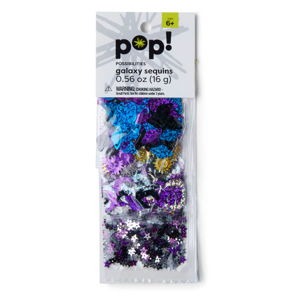 POP! Multicolor Sequin Packs 0.56oz 4pc Galaxy