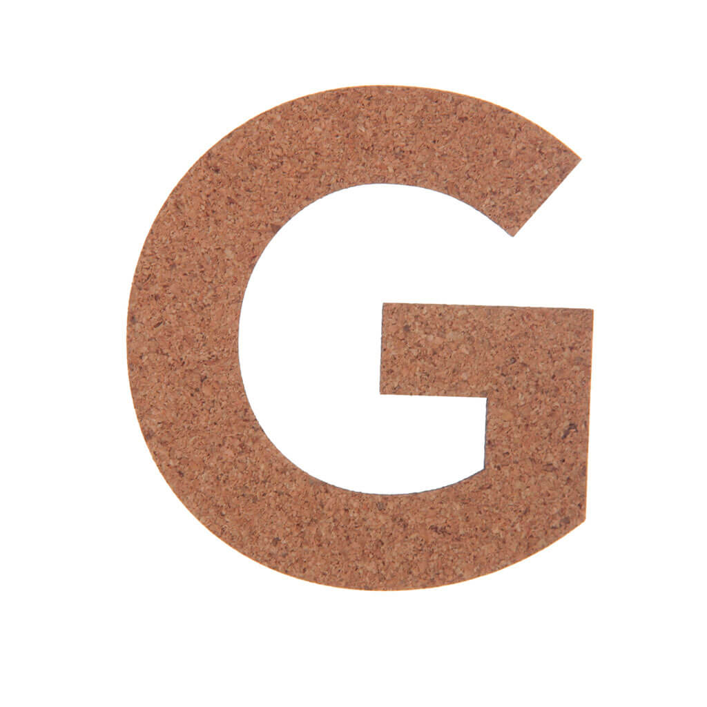 Cork Sans Serif Letters &amp; Symbols Uppercase G