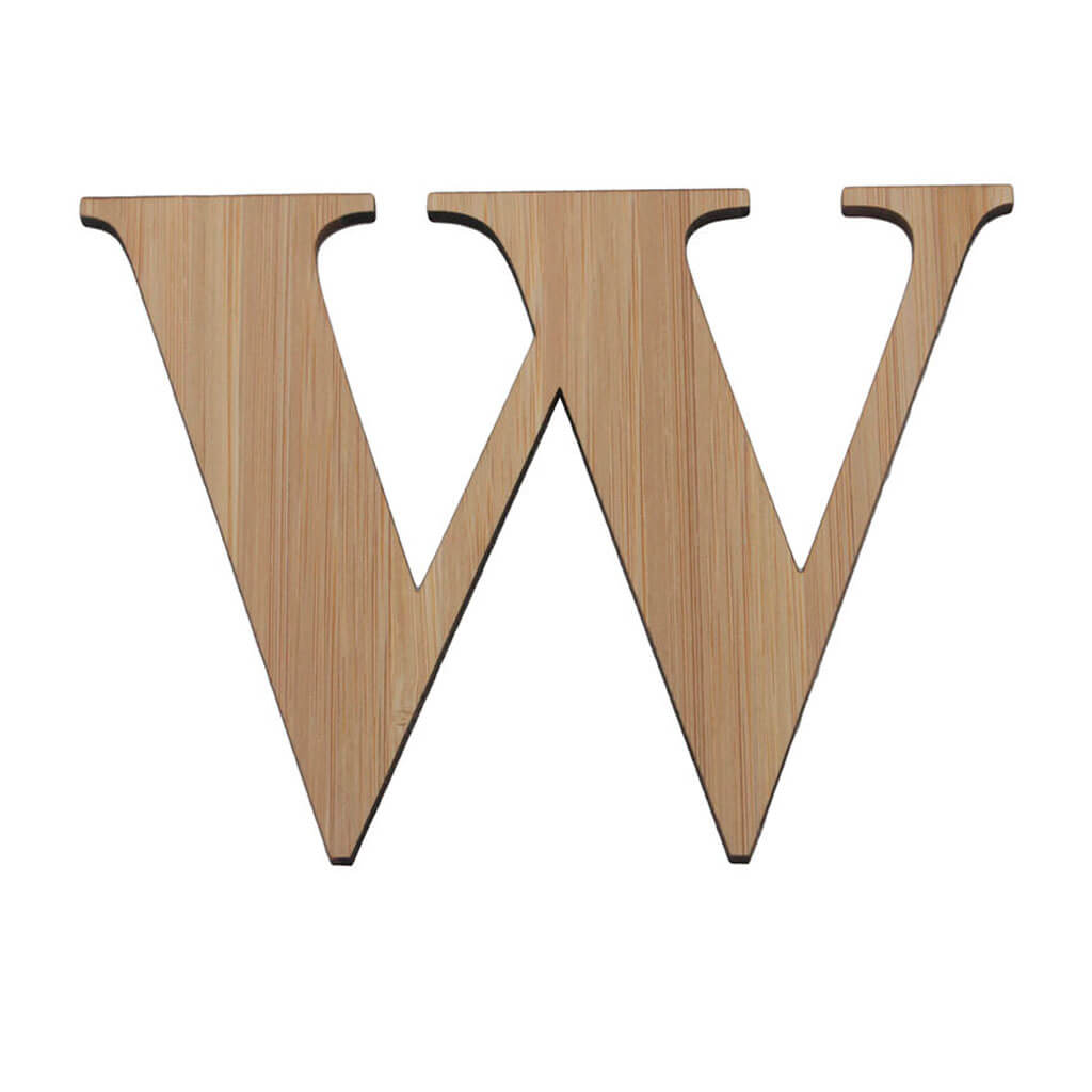Bamboo Serif Letters &amp; Numbers Uppercase W