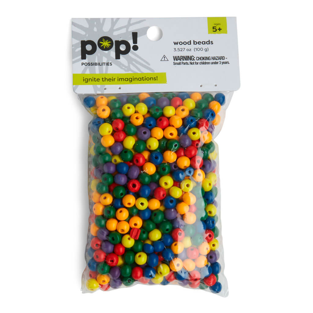 POP! Wooden Beads 6mm Multicolor