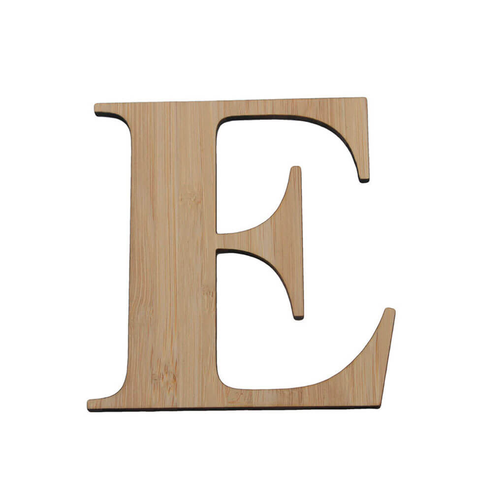 Bamboo Serif Letters &amp; Numbers Uppercase E