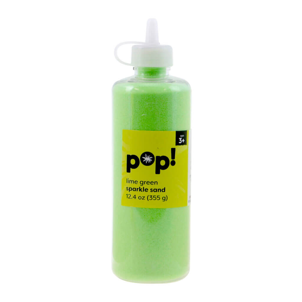 POP! 12.4oz Sparkle Sand Lime Green