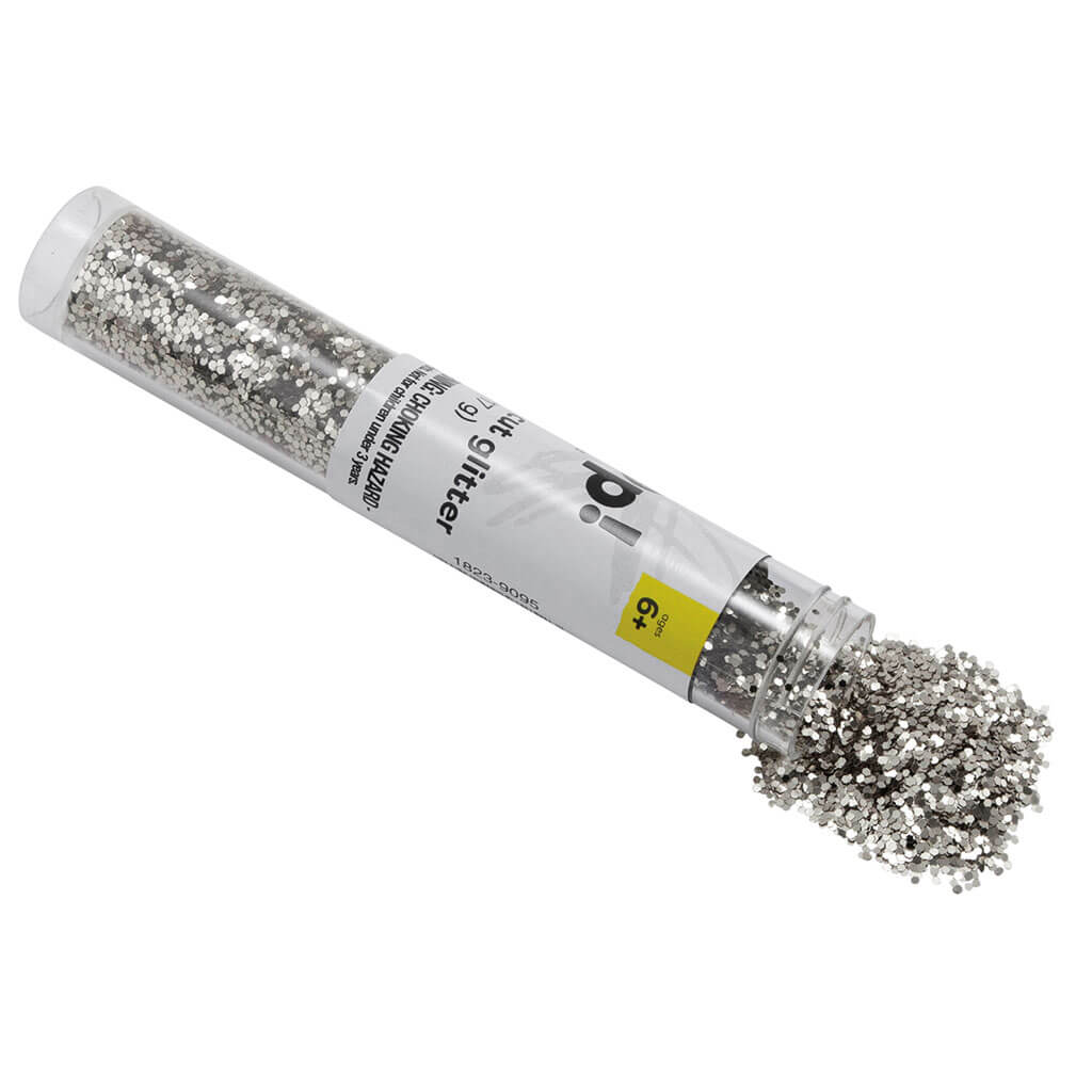 POP! Craft Cut Glitter Tube 0.6oz Silver