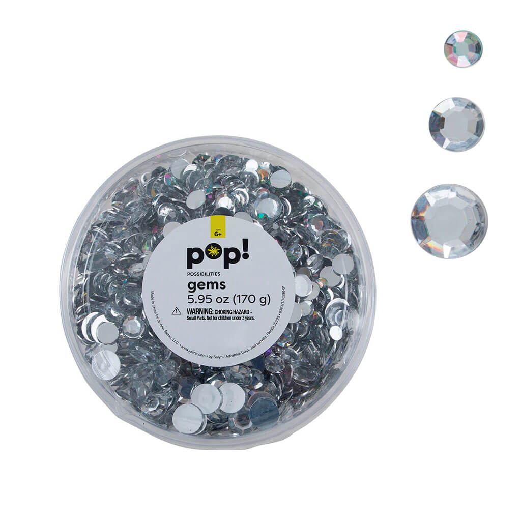 POP! Gem Tub Round Crystal AB