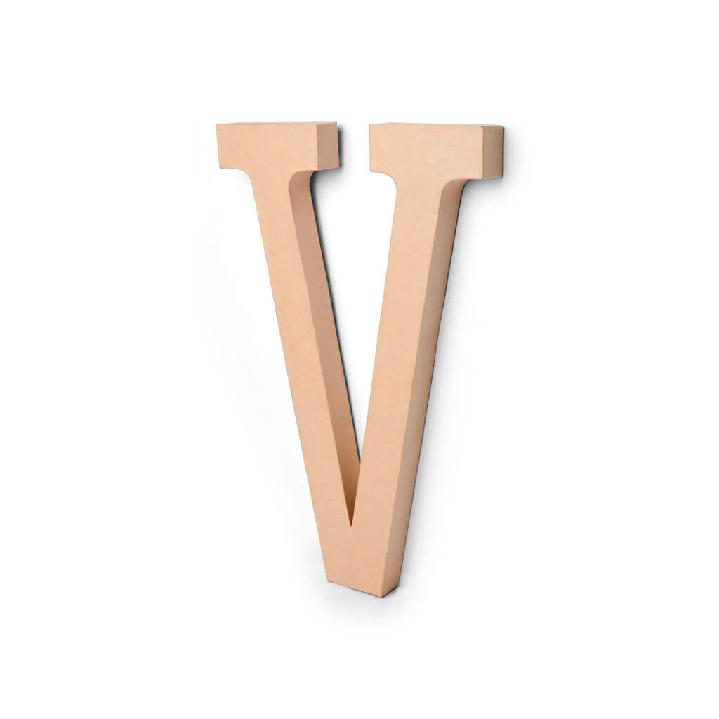 Paper Mache Letter V 23.5in