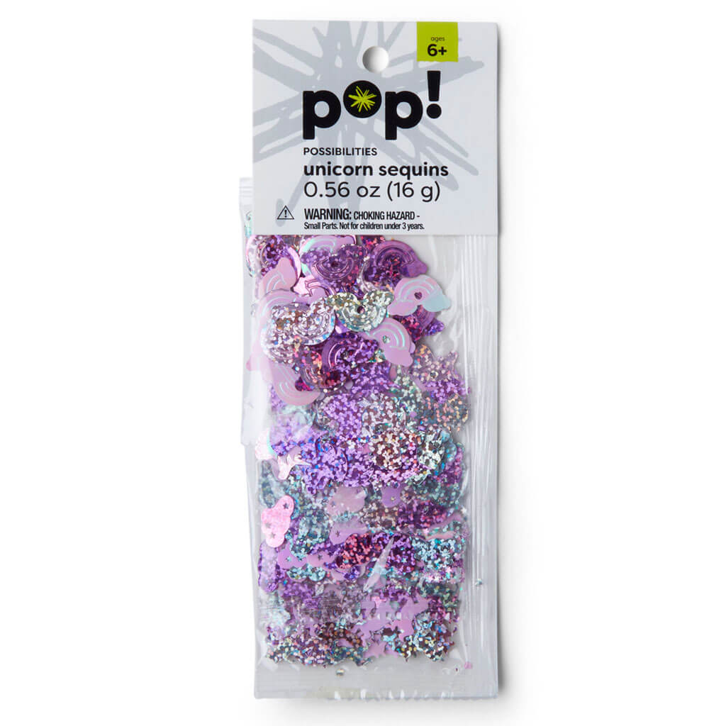 POP! Multicolor Sequin Packs 4pc 0.56oz Unicorn