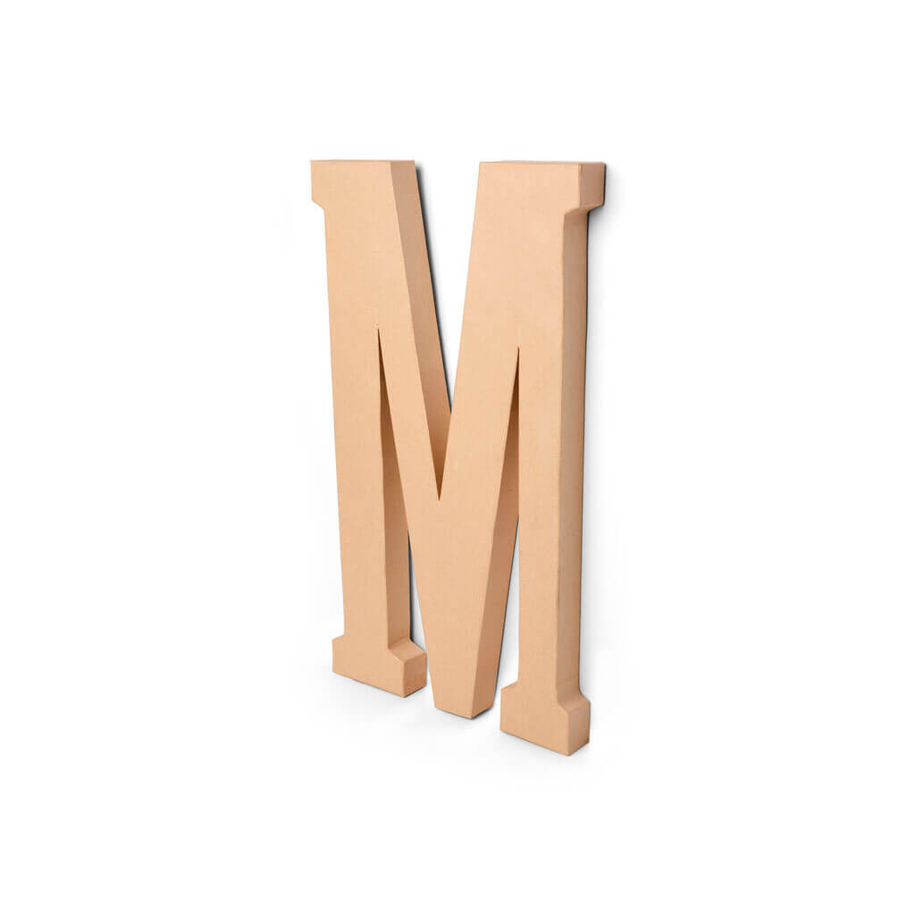 Paper Mache Letter M 23.5in