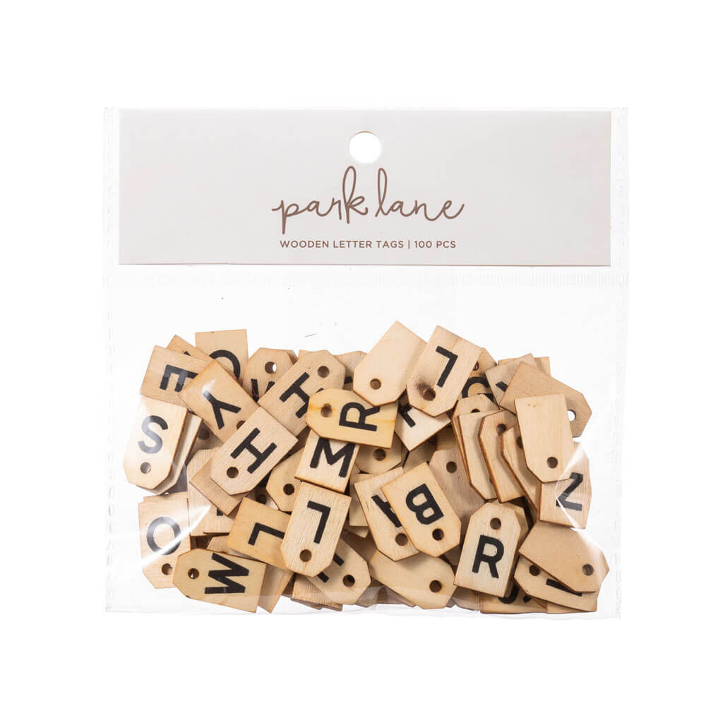 Printed Wooden Letter Tags